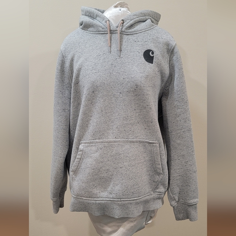 WOMEN'S CARHARTT GRAY HOODIE SWEATSHIRT (sz XL)